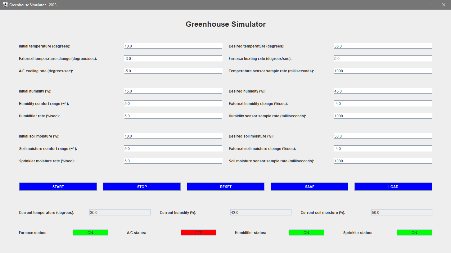Greenhouse Simulator